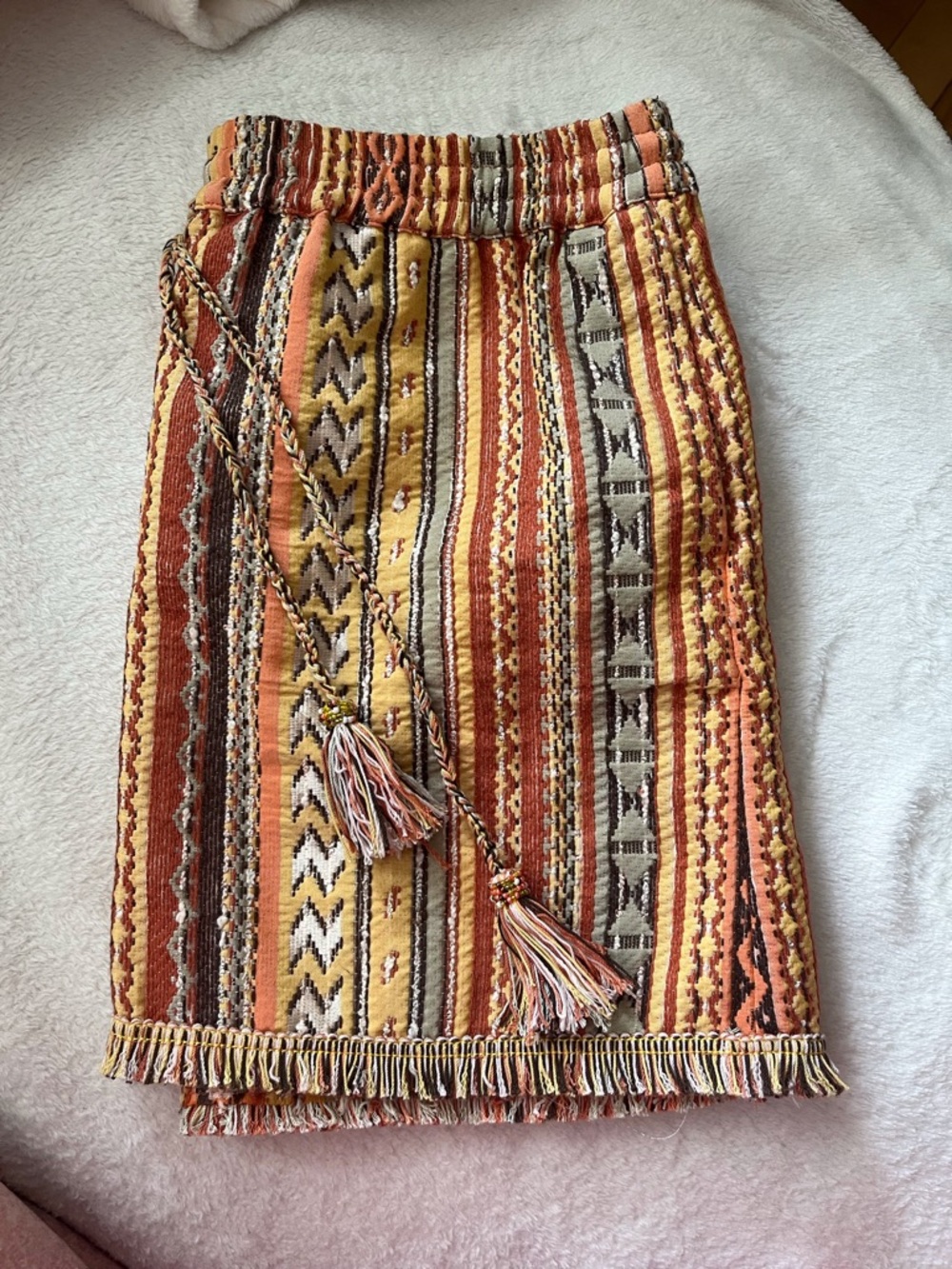 Calypso St. Barth Boho Tassel Mini Skirt